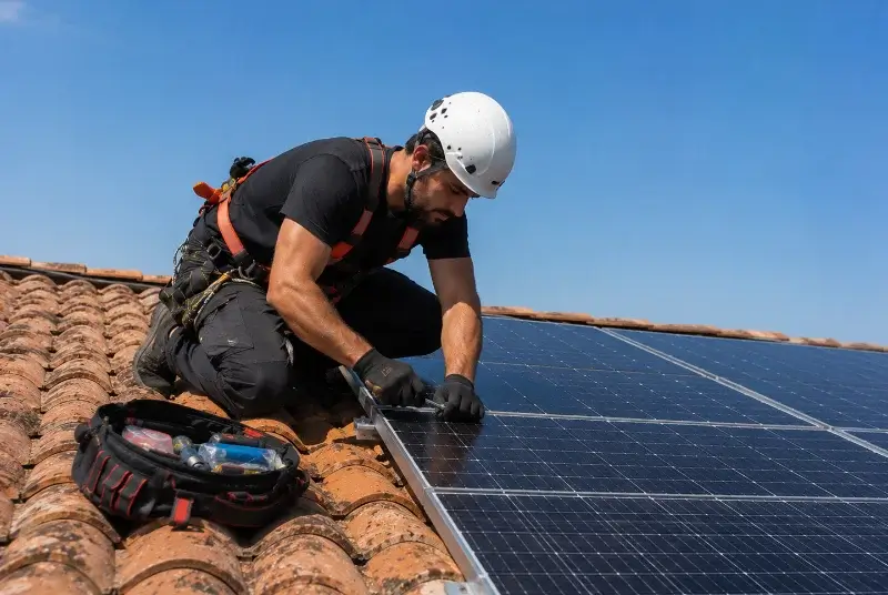 Maintenance et monitoring de panneaux solaires à Iwuy