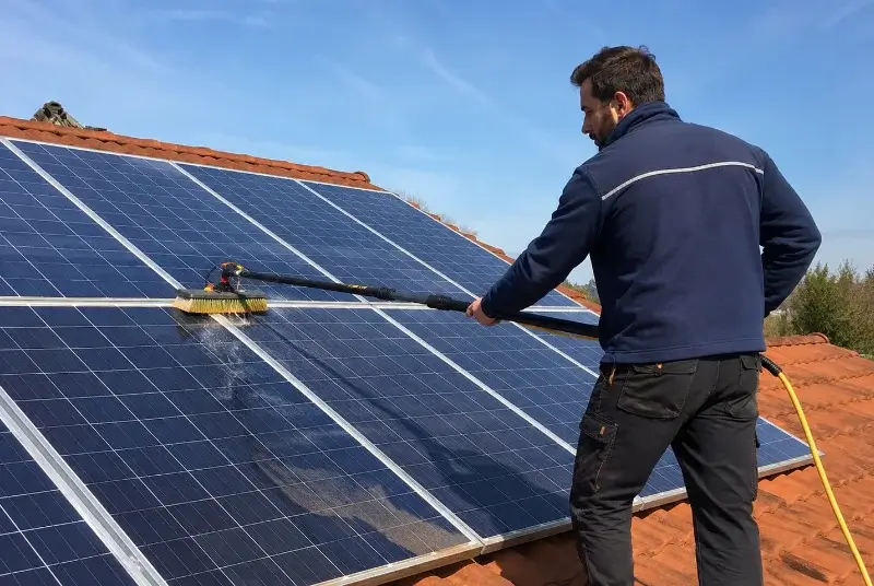 Nettoyage et entretien de panneaux solaires à Iwuy